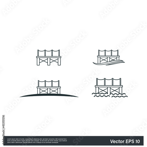 pier icon dock symbol 