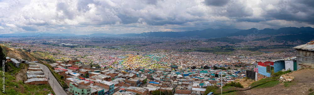 view of bogota from Los Alpes, Ciudad Bolivar, Bogota, Colombia
