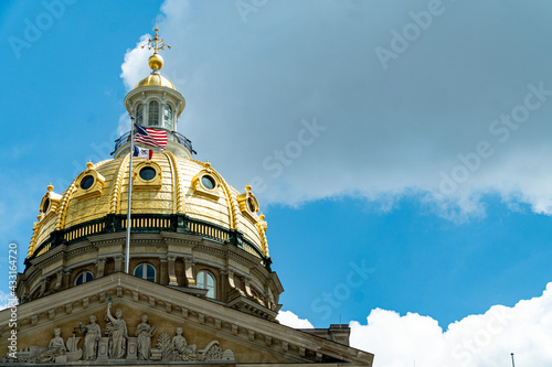 Obraz na płótnie Iowa State Capitol Building - Des Moines, Iowa, USA w salonie