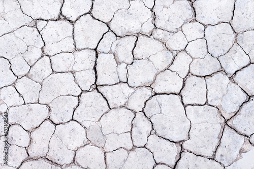Close up crack ground texture , drought season background