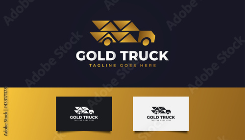 Express Delivery Truck or Fast Shipping Logo Design. Usable for Business, Technology, Apps, and Websites