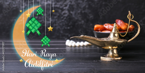 Greeting card for Eid al-Fi...