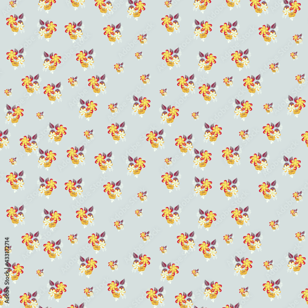 seamless small vector flower design pattern on background seamless small vector flower design pattern on background