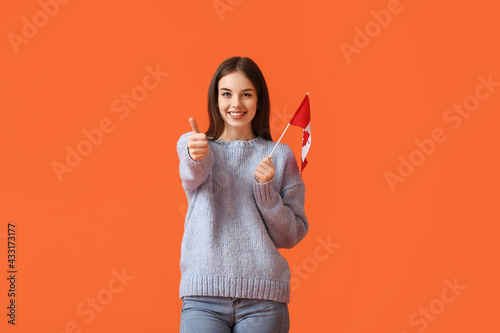 Beautiful young woman with ...