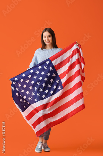 Beautiful young woman with ...