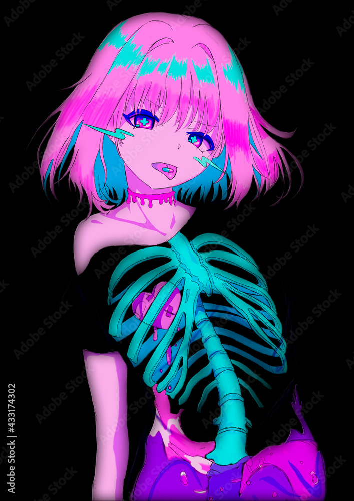 Fototapeta premium a girl with a first aid kit