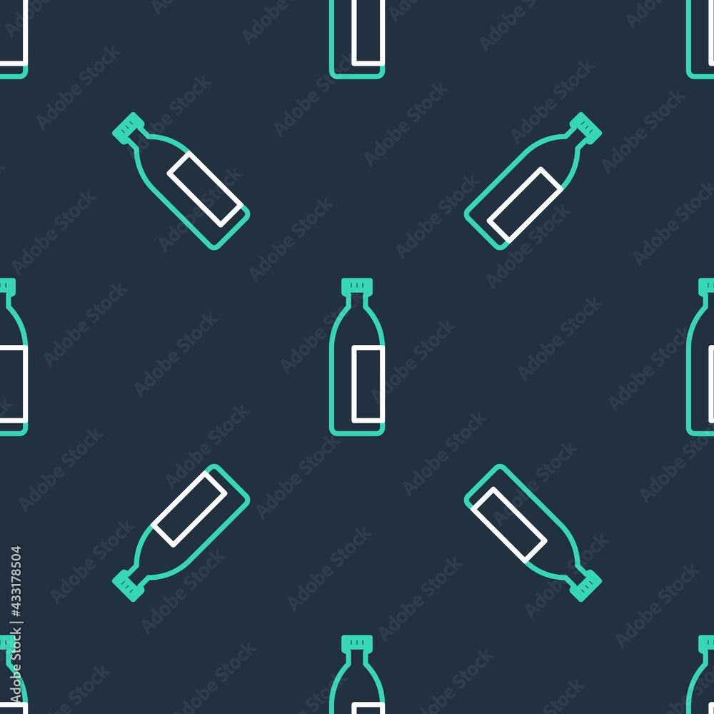 Line Cream or lotion cosmetic tube icon isolated seamless pattern on black background. Body care products for woman. Vector Line Cream or lotion cosmetic tube icon isolated seamless pattern on black background. Body care products for woman. Vector