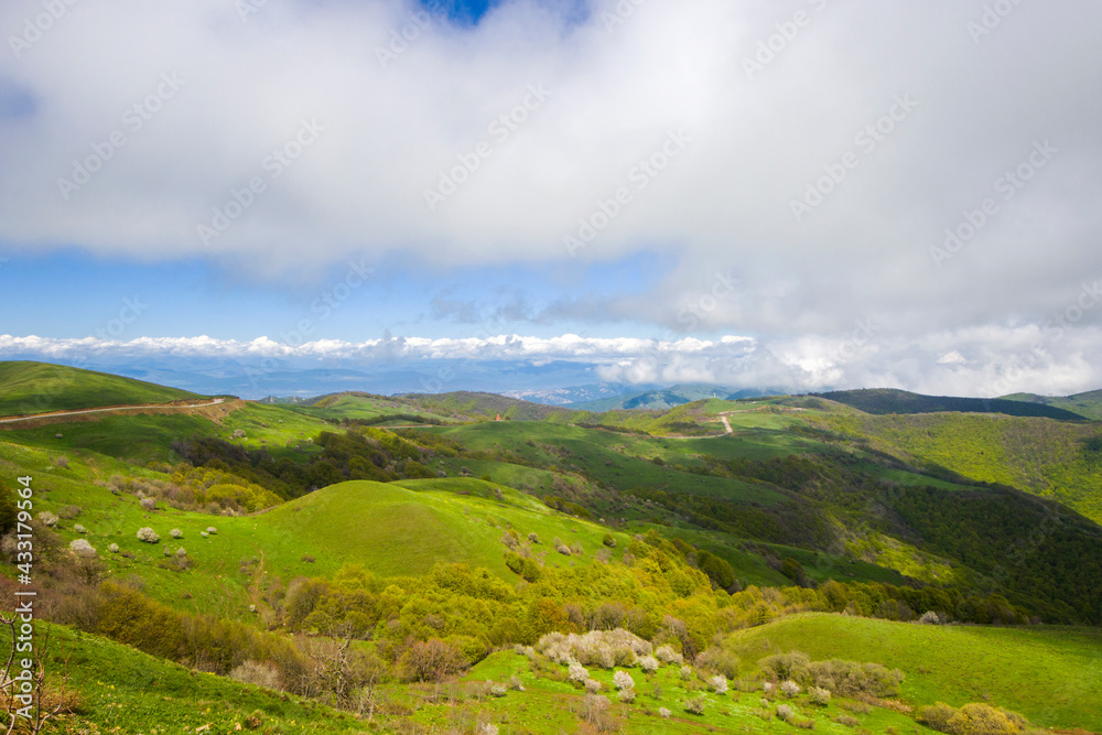 Fototapeta premium Mountain landscape in Georgia. Landscape from Didgori road.