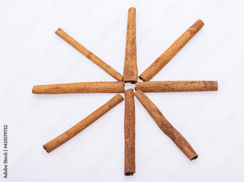 Cinnamon sticks, classic spice from the inner bark of tropical Asian trees, flavorful and aromatic for cooking, baking, health food and medicinal uses. Cinnamon sticks, classic spice from the inner bark of tropical Asian trees, flavorful and aromatic for cooking, baking, health food and medicinal uses.