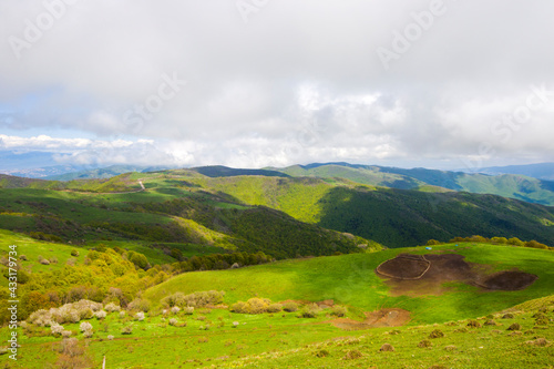 Mountain landscape in Georgia. Landscape from Didgori road. photo