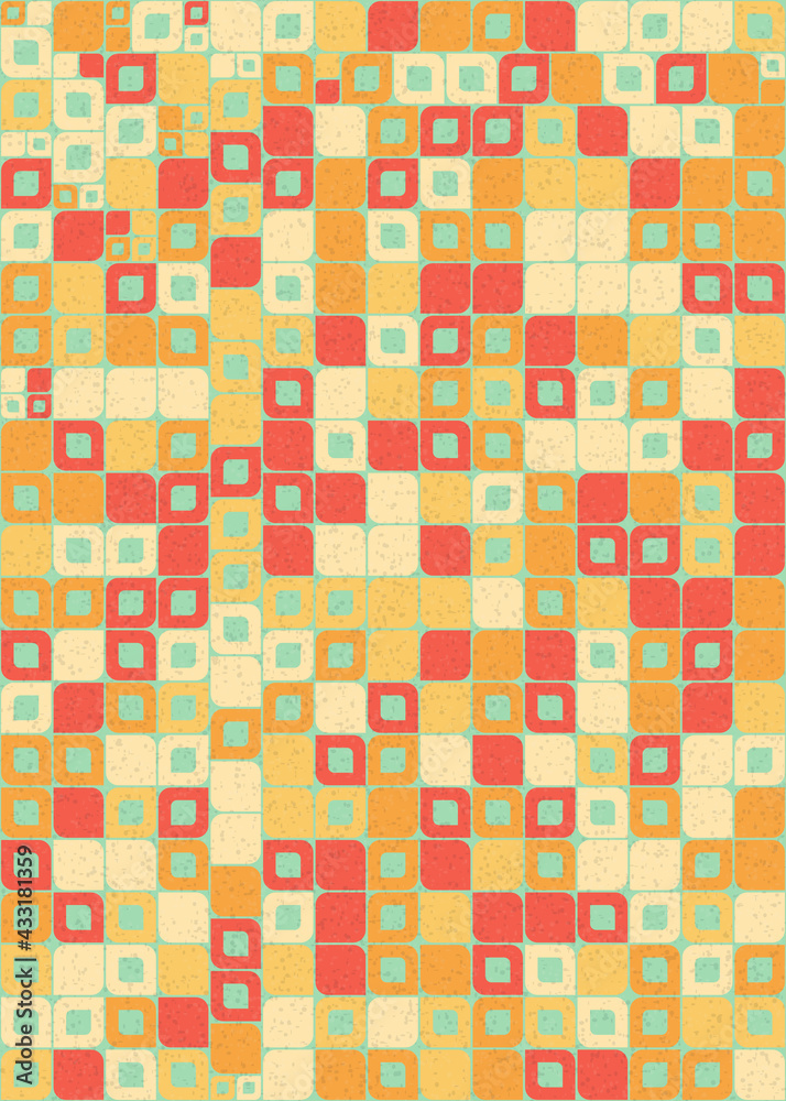 Abstract Geometric Pattern generative computational art illustration