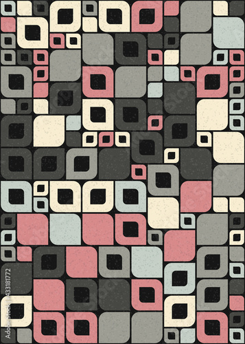 Abstract Geometric Pattern generative computational art illustration