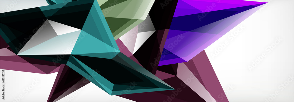 Vector 3d triangles and pyramids abstract background for business or technology presentations, internet posters or web brochure covers Vector 3d triangles and pyramids abstract background for business or technology presentations, internet posters or web brochure covers