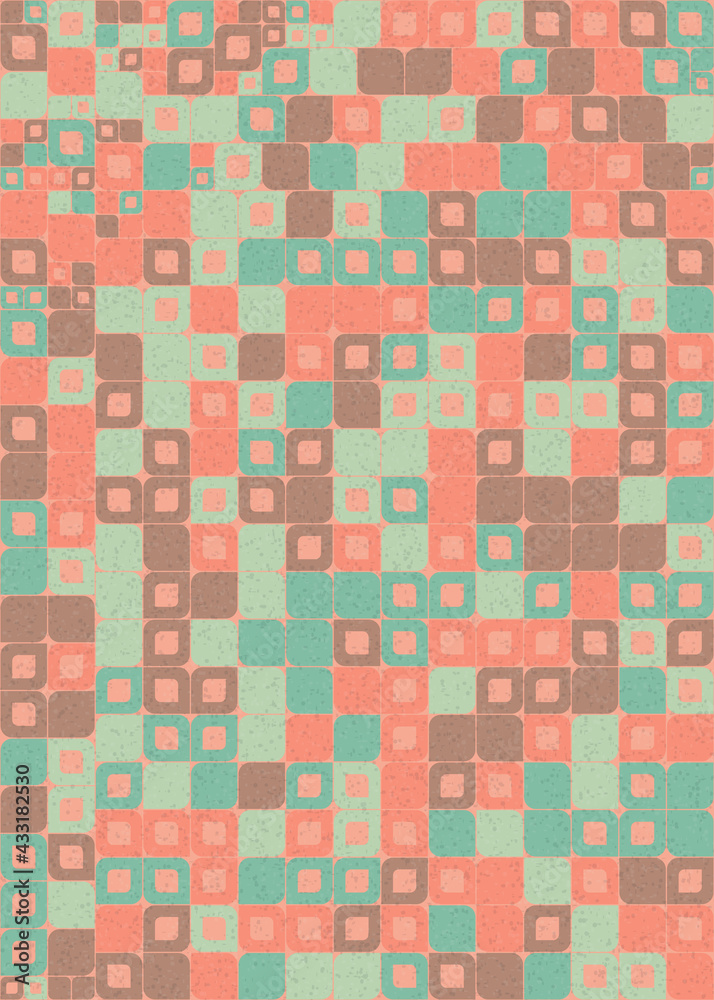 Fototapeta premium Abstract Geometric Pattern generative computational art illustration