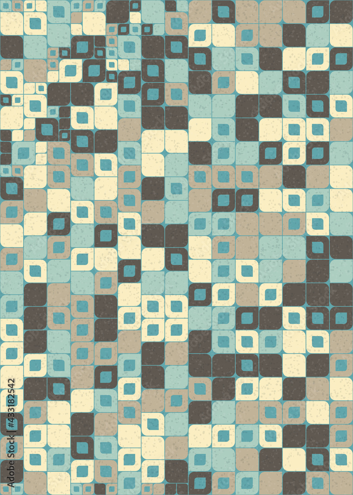 Fototapeta premium Abstract Geometric Pattern generative computational art illustration