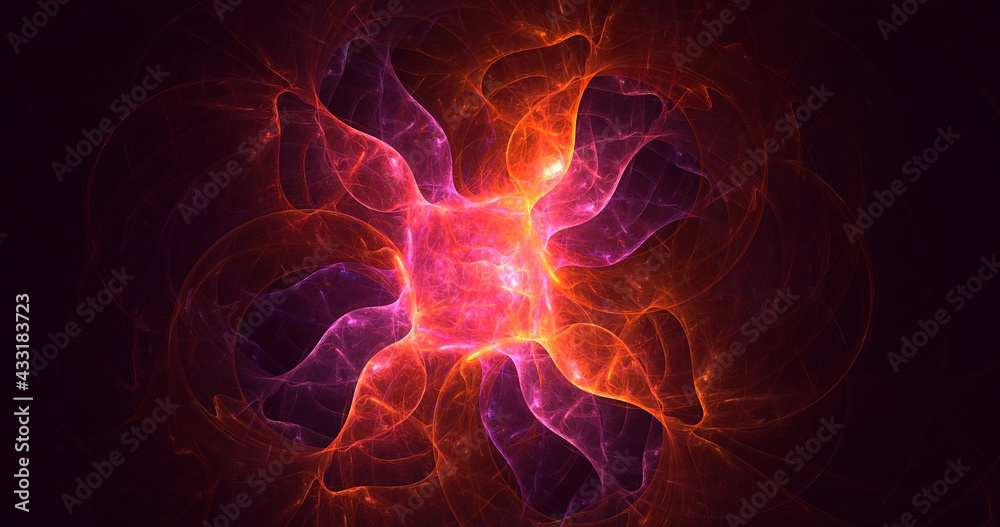3D rendering abstract multicolor fractal light background 3D rendering abstract multicolor fractal light background