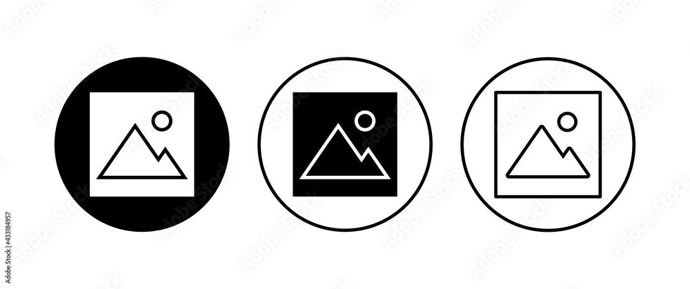 Picture icon set. photo gallery icon symbol Picture icon set. photo gallery icon symbol
