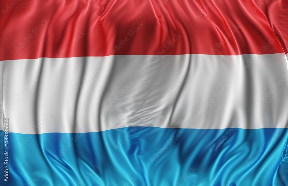 Abstract Luxembourg Flag 3D Render (3D Artwork) Abstract Luxembourg Flag 3D Render (3D Artwork)