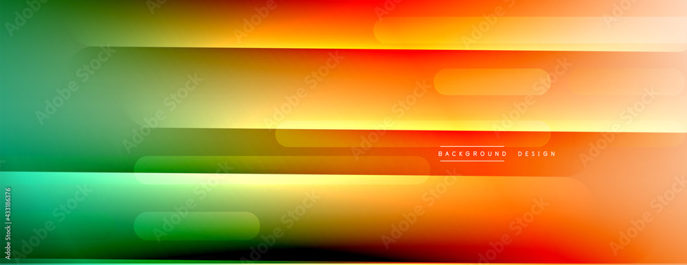 Fototapeta premium Dynamic lines abstract background. 3D shadow effects and fluid gradients. Modern overlapping forms