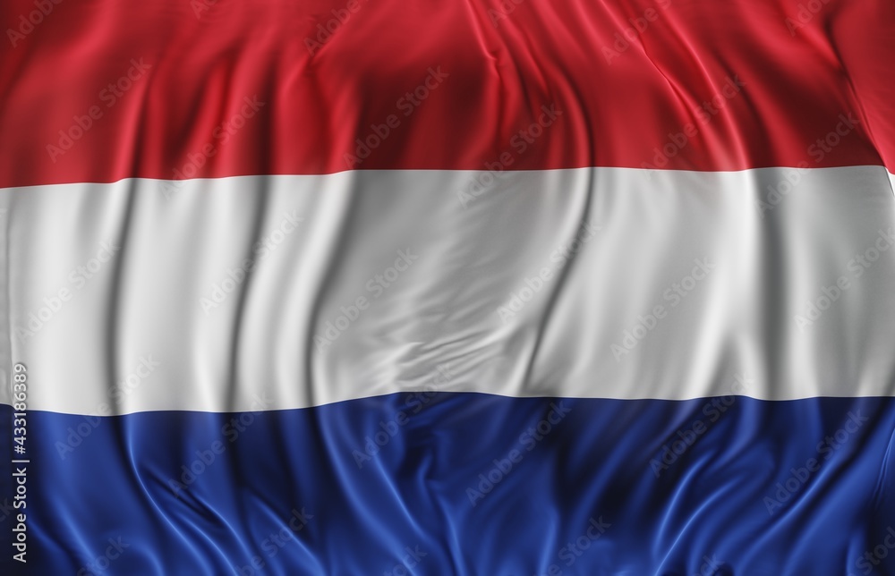 Abstract Netherlands Flag 3D Render (3D Artwork) Abstract Netherlands Flag 3D Render (3D Artwork)