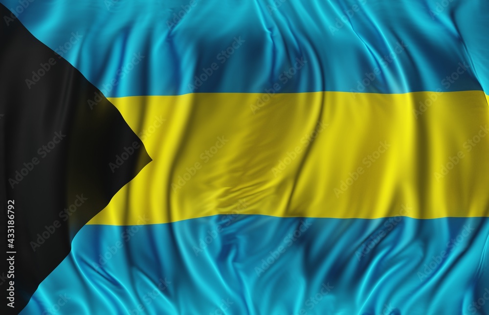 Abstract The Bahamas Flag 3D Render (3D Artwork) Abstract The Bahamas Flag 3D Render (3D Artwork)