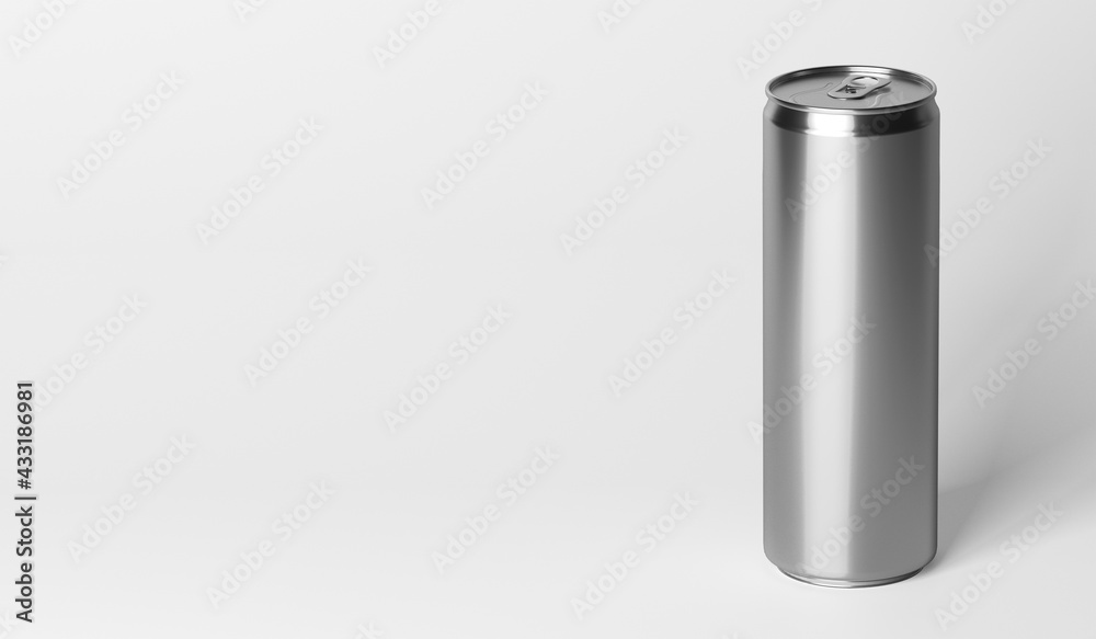 mock up view of a metal can - 3d rendering mock up view of a metal can - 3d rendering