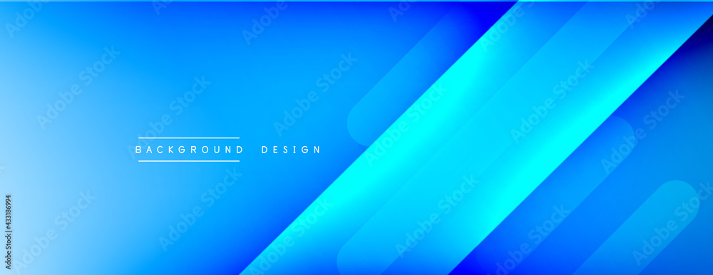 Fototapeta premium Dynamic lines abstract background. 3D shadow effects and fluid gradients. Modern overlapping forms