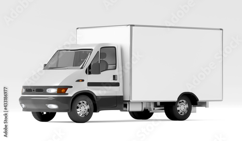 Mockup view of a Series of Vehicles - 3d rendering