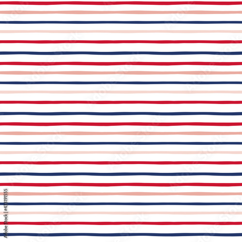 red; blue; pink; white; stripe; line; thin; seamless; horizontal; 4th of july; pattern; art; background; textile; design; digital; gift wrapping; paper; fabric; packaging; envelope liner;