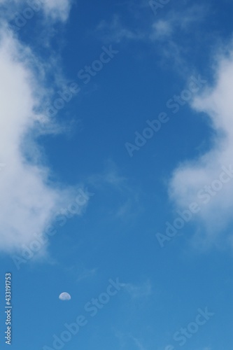 Moon and clouds