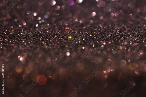 Beautiful brown bokeh on a blurred background