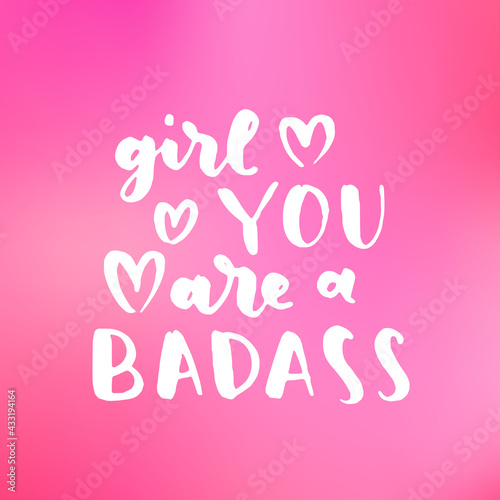 Women's rights quote, phrase. Vector lettering about feminism, woman rights, motivational slogan. Women support and empower, care of yourself, self-care poster.