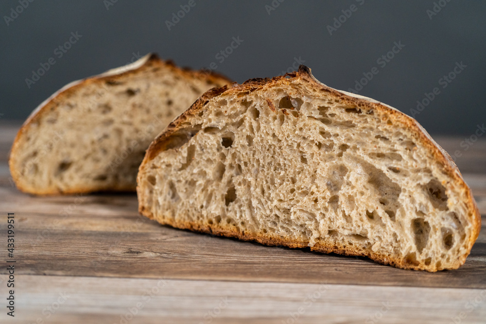 .Sourdough rye bread