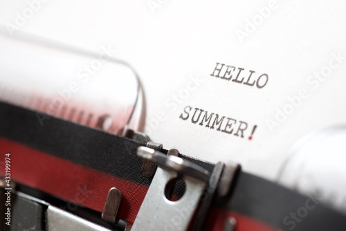 Hello summer phrase