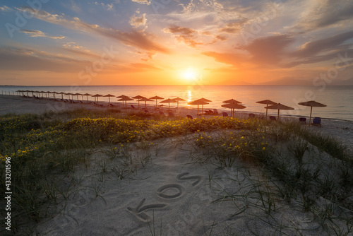 Fototapeta Naklejka Na Ścianę i Meble -  Sunset in Mastichari - Kos