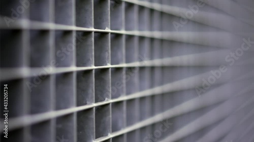 Wallpaper Mural Metal surface line and square patterns wall Torontodigital.ca