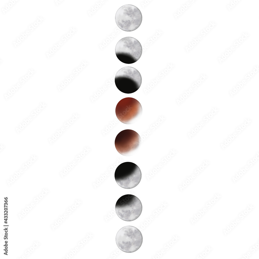 Moons Isolated On A White Background Hand Drawn Illustration
Moons Isolated On A White Background Hand Drawn Illustration