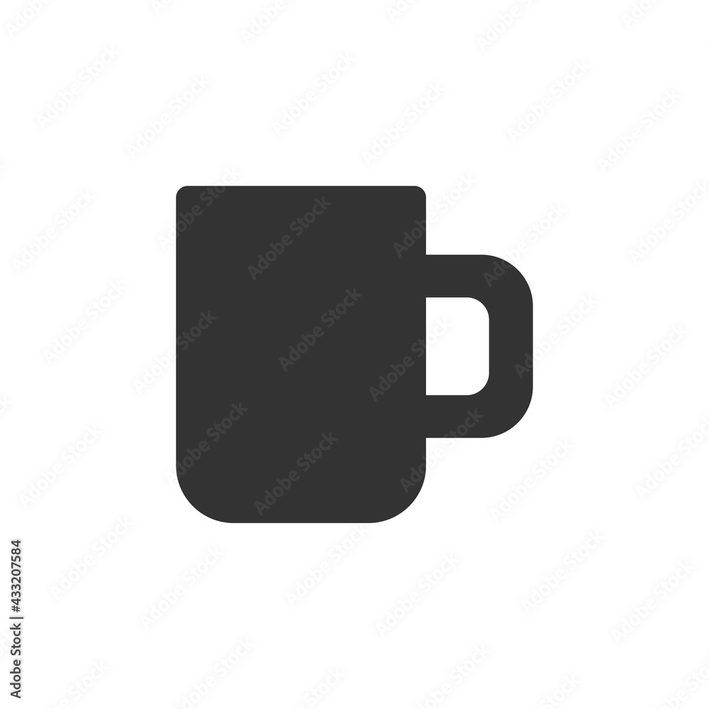 Mug icon isolated on white background. Cup symbol modern, simple, vector, icon for website design, mobile app, ui. Vector Illustration Mug icon isolated on white background. Cup symbol modern, simple, vector, icon for website design, mobile app, ui. Vector Illustration