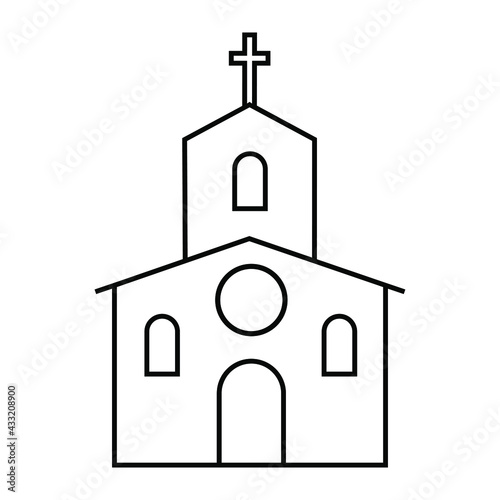 Church icon vector set. religion illustration sign collection. faith symbol or logo.
