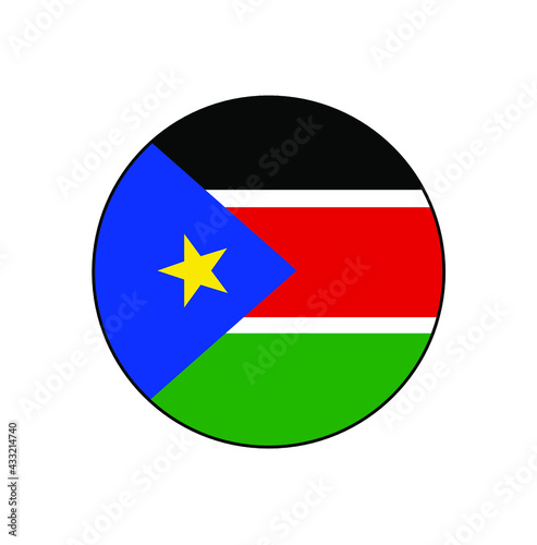 Flag of Republic of South Sudan Vector Circle Icon Button for Africa Concepts. Free Download Flag of Republic of South Sudan Vector Circle Icon Button for Africa Concepts. - GFXLoad