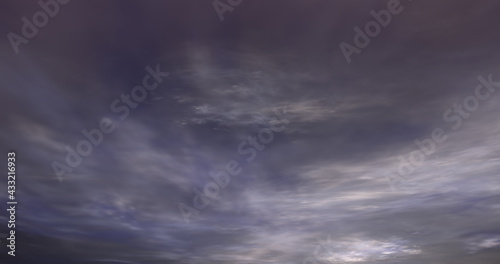 abstract dark gray sky and dark clouds shining starry surface aerial texture fog gray on sky.
