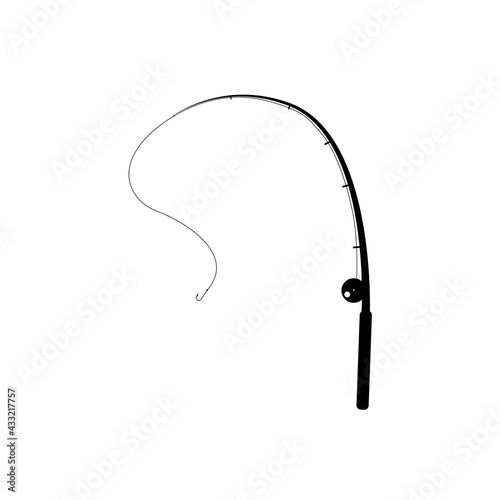 fishing rod vector