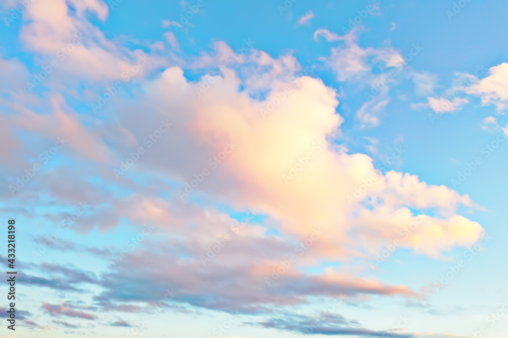 blue sky clouds background abstract skyline landscape nature paradise air