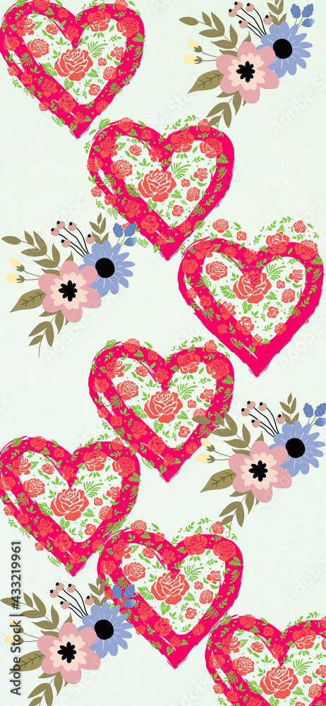 Obraz premium Heart background