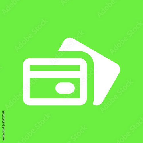 credit debit bank card vector icon, eps image