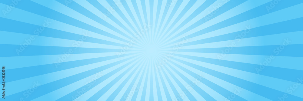 Vector background in comic book style with sunburst and gradient. Retro pop art design. Long horizontal banner. Vector background in comic book style with sunburst and gradient. Retro pop art design. Long horizontal banner.