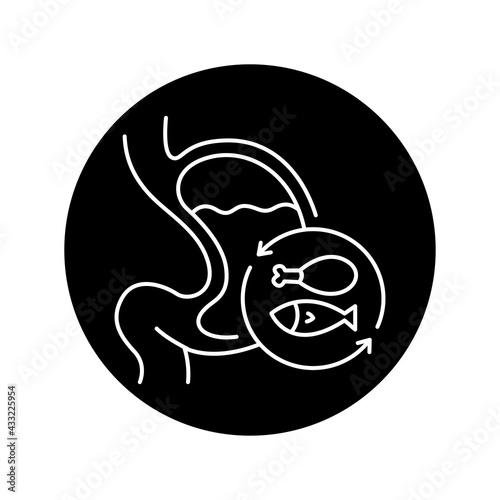 Digestion food olor line icon. Pictogram for web page, mobile app, promo.