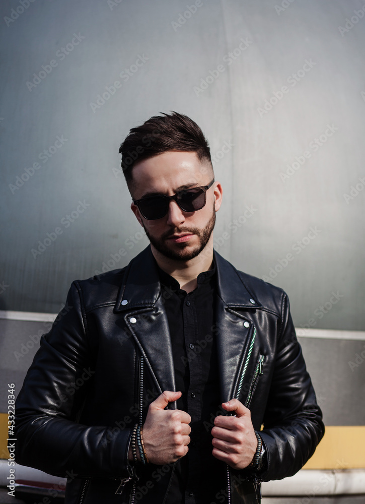 Fototapeta premium Handsome fashion model
