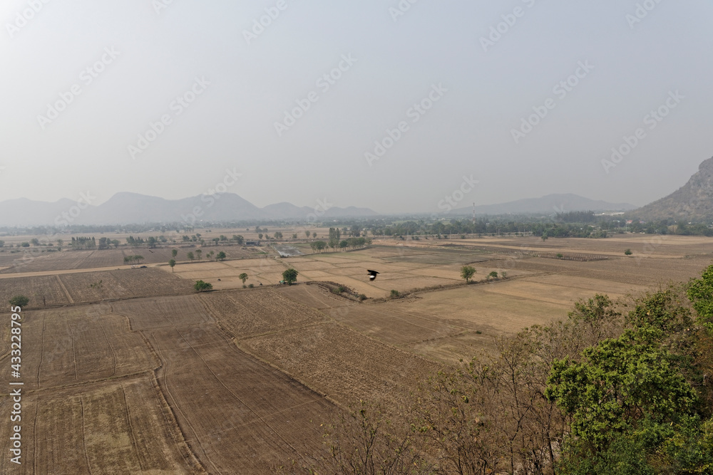 Fototapeta premium View from the hill of the cave temple of the tiger