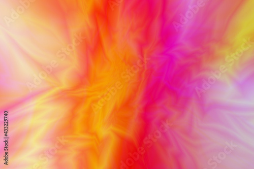 Abstract background from yellow-pink gradient. Liquid and modern forms. Light template for use in layout.